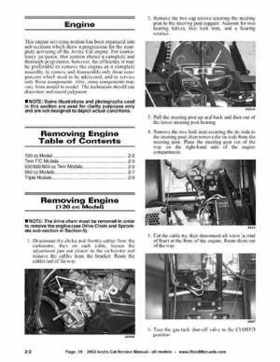 2002 Arctic Cat Snowmobiles Factory Service Manual, Page 16