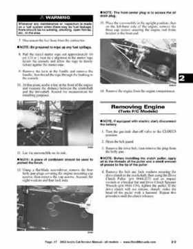 2002 Arctic Cat Snowmobiles Factory Service Manual, Page 17
