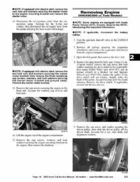 2002 Arctic Cat Snowmobiles Factory Service Manual, Page 19