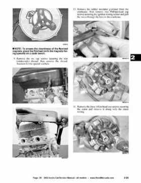2002 Arctic Cat Snowmobiles Factory Service Manual, Page 39