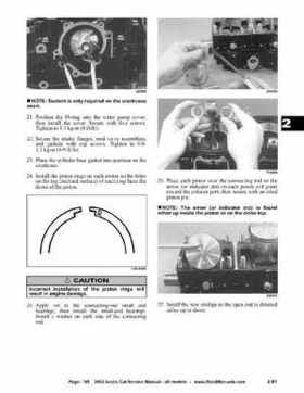 2002 Arctic Cat Snowmobiles Factory Service Manual, Page 105