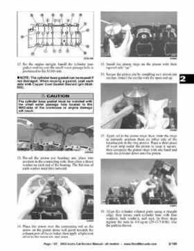 2002 Arctic Cat Snowmobiles Factory Service Manual, Page 123