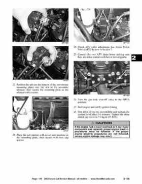 2002 Arctic Cat Snowmobiles Factory Service Manual, Page 149