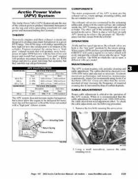 2002 Arctic Cat Snowmobiles Factory Service Manual, Page 197