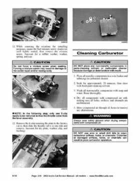 2002 Arctic Cat Snowmobiles Factory Service Manual, Page 218