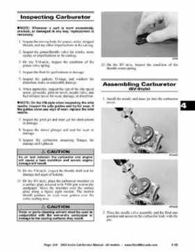 2002 Arctic Cat Snowmobiles Factory Service Manual, Page 219