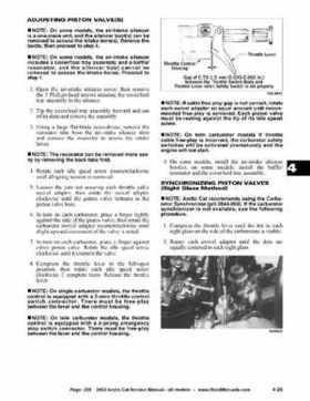 2002 Arctic Cat Snowmobiles Factory Service Manual, Page 229
