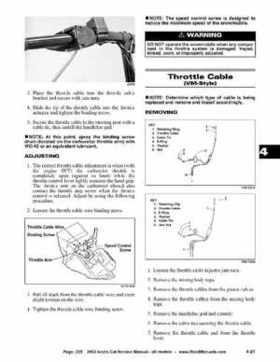 2002 Arctic Cat Snowmobiles Factory Service Manual, Page 235
