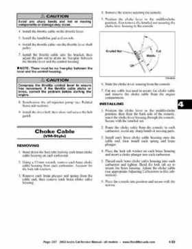 2002 Arctic Cat Snowmobiles Factory Service Manual, Page 237