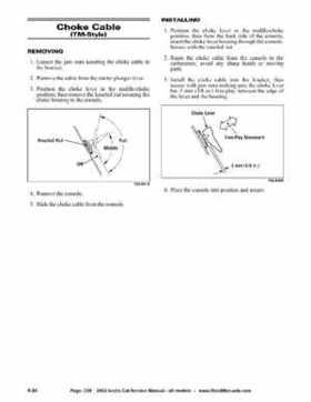 2002 Arctic Cat Snowmobiles Factory Service Manual, Page 238
