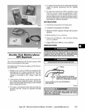 2002 Arctic Cat Snowmobiles Factory Service Manual, Page 245