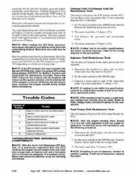 2002 Arctic Cat Snowmobiles Factory Service Manual, Page 250