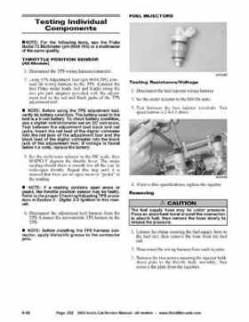 2002 Arctic Cat Snowmobiles Factory Service Manual, Page 252