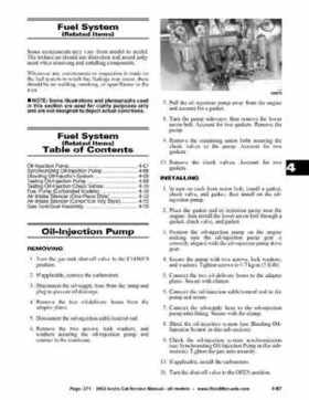 2002 Arctic Cat Snowmobiles Factory Service Manual, Page 271