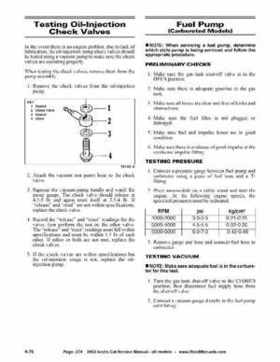 2002 Arctic Cat Snowmobiles Factory Service Manual, Page 274