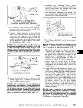 2002 Arctic Cat Snowmobiles Factory Service Manual, Page 299