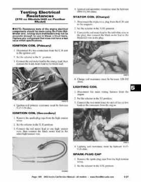 2002 Arctic Cat Snowmobiles Factory Service Manual, Page 305