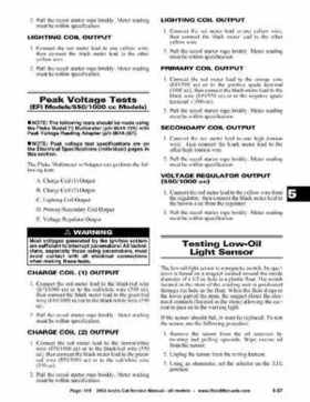 2002 Arctic Cat Snowmobiles Factory Service Manual, Page 315