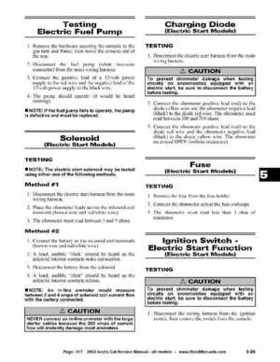 2002 Arctic Cat Snowmobiles Factory Service Manual, Page 317