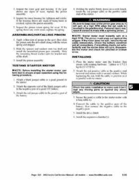 2002 Arctic Cat Snowmobiles Factory Service Manual, Page 323