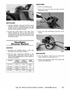 2002 Arctic Cat Snowmobiles Factory Service Manual, Page 348