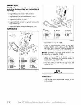 2002 Arctic Cat Snowmobiles Factory Service Manual, Page 397