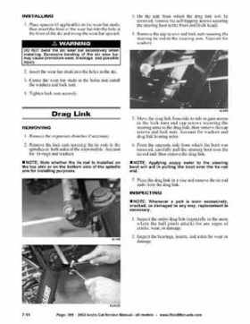 2002 Arctic Cat Snowmobiles Factory Service Manual, Page 399