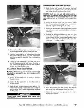2002 Arctic Cat Snowmobiles Factory Service Manual, Page 402