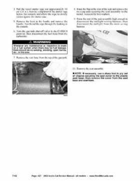 2002 Arctic Cat Snowmobiles Factory Service Manual, Page 427