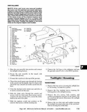 2002 Arctic Cat Snowmobiles Factory Service Manual, Page 428