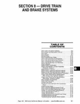 2002 Arctic Cat Snowmobiles Factory Service Manual, Page 440