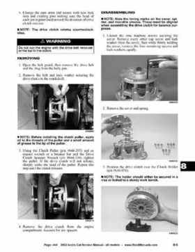 2002 Arctic Cat Snowmobiles Factory Service Manual, Page 444