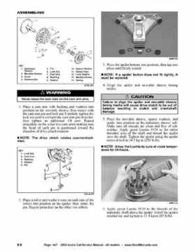 2002 Arctic Cat Snowmobiles Factory Service Manual, Page 447