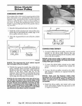 2002 Arctic Cat Snowmobiles Factory Service Manual, Page 455
