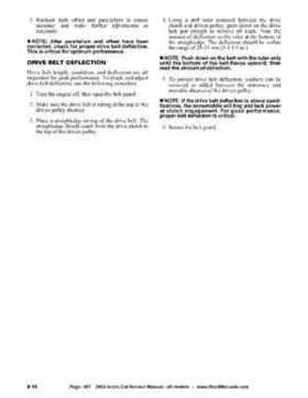 2002 Arctic Cat Snowmobiles Factory Service Manual, Page 457