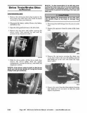 2002 Arctic Cat Snowmobiles Factory Service Manual, Page 465