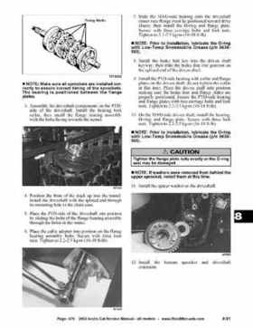 2002 Arctic Cat Snowmobiles Factory Service Manual, Page 470