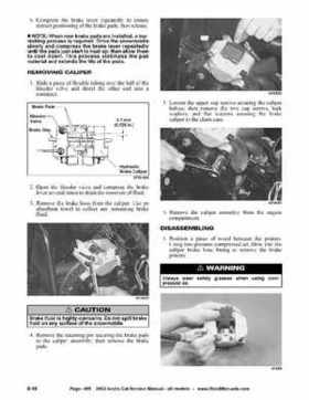 2002 Arctic Cat Snowmobiles Factory Service Manual, Page 485