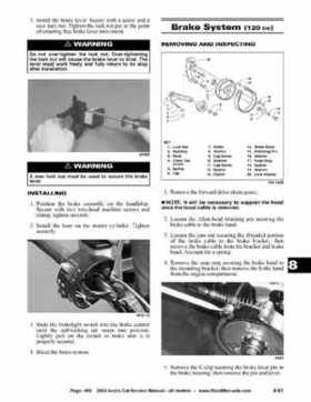 2002 Arctic Cat Snowmobiles Factory Service Manual, Page 490