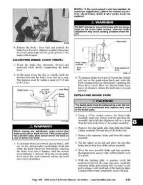 2002 Arctic Cat Snowmobiles Factory Service Manual, Page 498