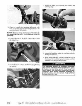 2002 Arctic Cat Snowmobiles Factory Service Manual, Page 501