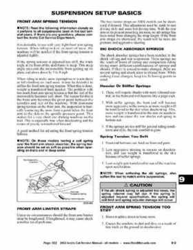 2002 Arctic Cat Snowmobiles Factory Service Manual, Page 522