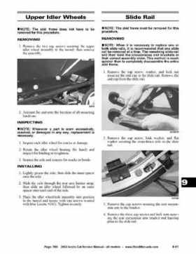 2002 Arctic Cat Snowmobiles Factory Service Manual, Page 560