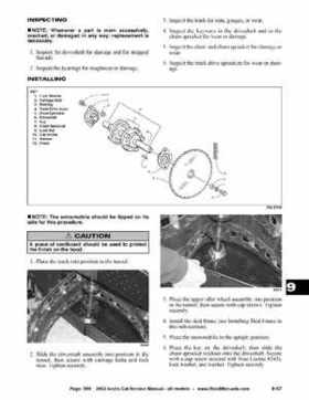 2002 Arctic Cat Snowmobiles Factory Service Manual, Page 566