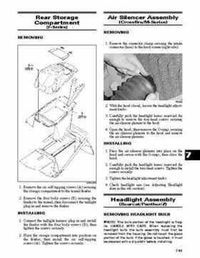 2007 Arctic Cat Factory Service Manual, 2009 Revision., Page 371