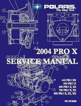 2004 Polaris Pro X Factory Service Manual, Page 1