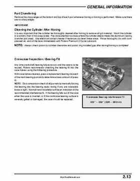 2004 Polaris Pro X Factory Service Manual, Page 33
