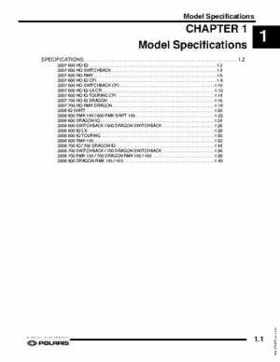 2007-2008 Polaris IQ Snowmobiles Service Manual, Page 4