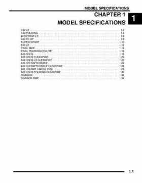 2007 Polaris Two Stroke Snowmobile Workshop Repair manual, Page 4