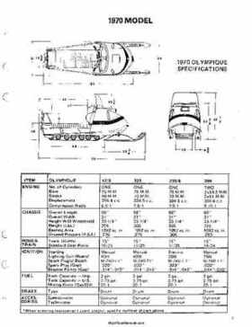 1970-1973 Ski-Doo Snowmobiles Technical Data Manual, Page 2